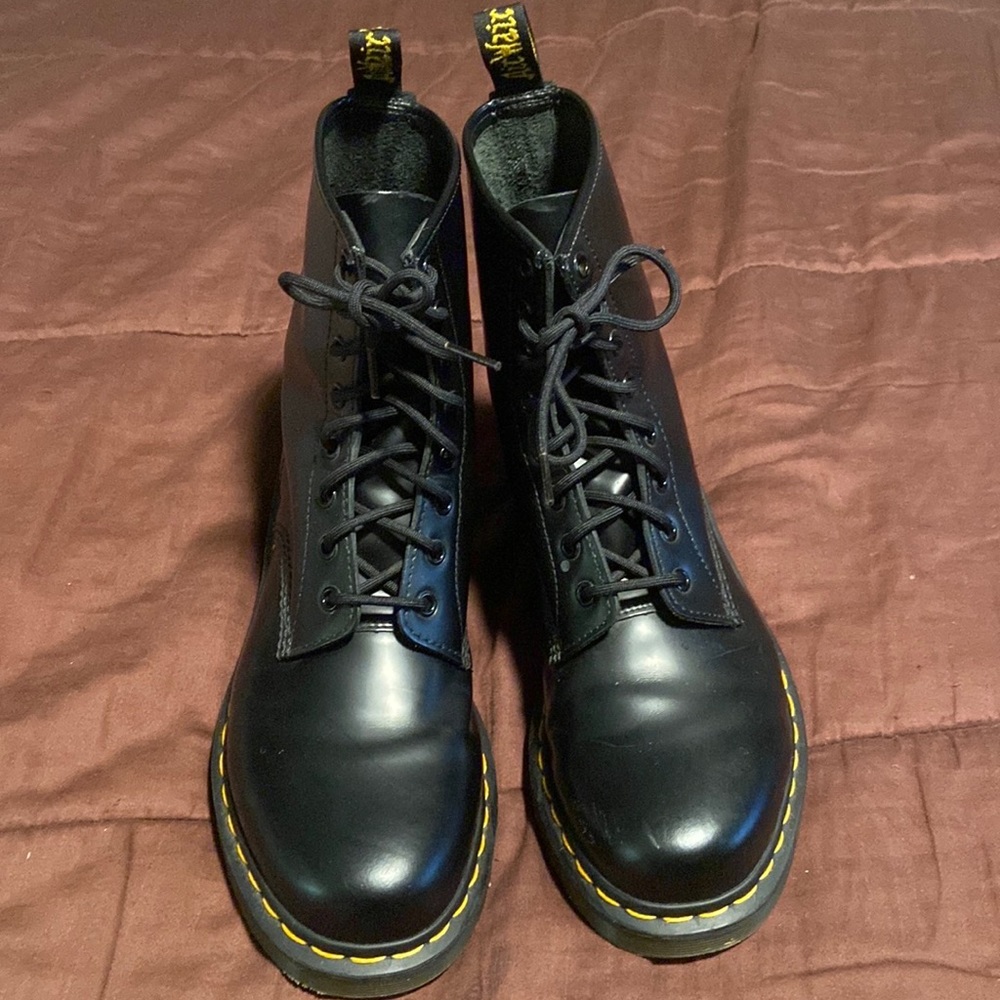 Combat Style Boots by Dr. Martens Brand.